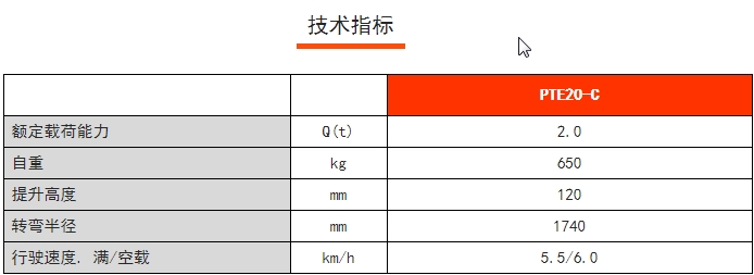 PTE20-C經(jīng)濟(jì)型短手柄電動(dòng)搬運(yùn)車，諾力電動(dòng)搬運(yùn)車